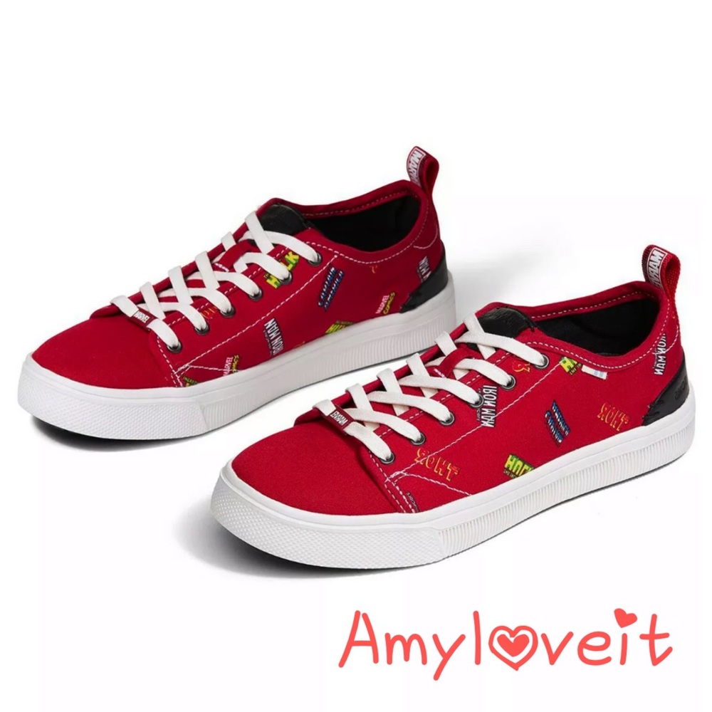 TOMS X Marvel Travel Lite Marvel Logos Sneakers #87